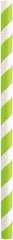 Assorted Colour Stripe Smoothie Paper Straws - Pack of 10