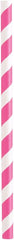 Assorted Colour Stripe Smoothie Paper Straws - Pack of 10