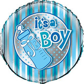"It's A Boy" Bottle Helium Foil Balloon - 18"