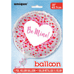 "Be Mine" Hearts Helium Foil Balloon - 18"