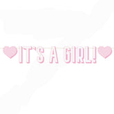 "IT'S A GIRL" Letter Banner - Pink