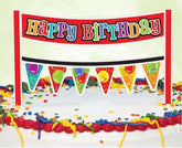 "Happy Birthday" Confetti Cake Bunting Topper - 6"