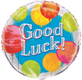 "Good Luck!" Bright Helium Foil Balloon - 18"