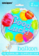"Good Luck!" Bright Helium Foil Balloon - 18"