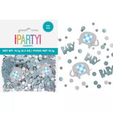 Baby Shower Confetti - Blue Floral Elephant