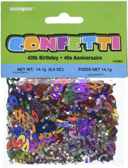 40th Birthday Party Confetti