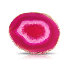 Agate Slice 3-4" - Pink