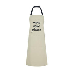 Apron - More Wine Please (Sand)