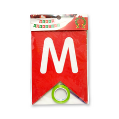 "MERRY CHRISTMAS" Banner, Red & Green - 9ft.