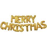"MERRY CHRISTMAS" Gold Foil Balloon Kit - 16"