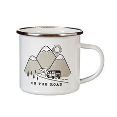 'ON THE ROAD' Enamel Mug