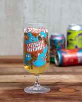 "Eternally Hoptimistic" Craft Beer Glass