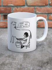 'What The Hell' Mug - David Shrigley