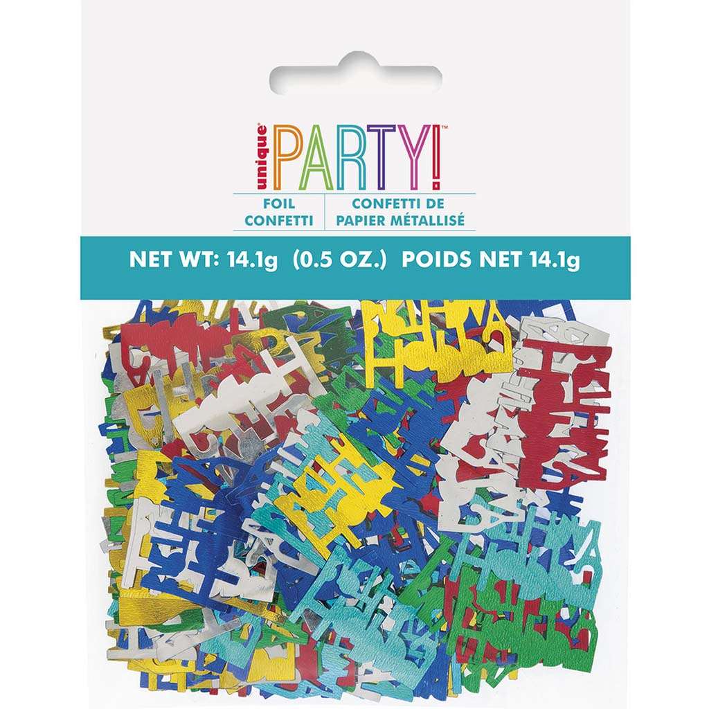"Happy Birthday" Foil Confetti