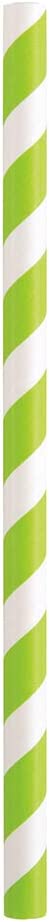 Assorted Colour Stripe Smoothie  Paper Straws - Pack of 10