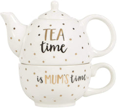 "TEA time is MUM'S time" Teapot & Cup