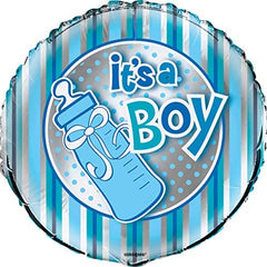 "It's A Boy" Bottle Helium Foil Balloon - 18"