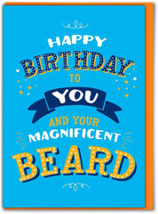 'Magnificent Beard' Birthday Card