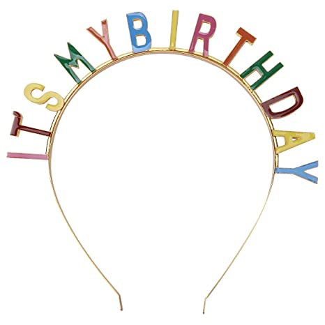 "Its My Birthday" Headband - Multicolour