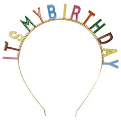 "Its My Birthday" Headband - Multicolour