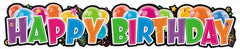 "Happy Birthday" Giant Banner - 4.33ft