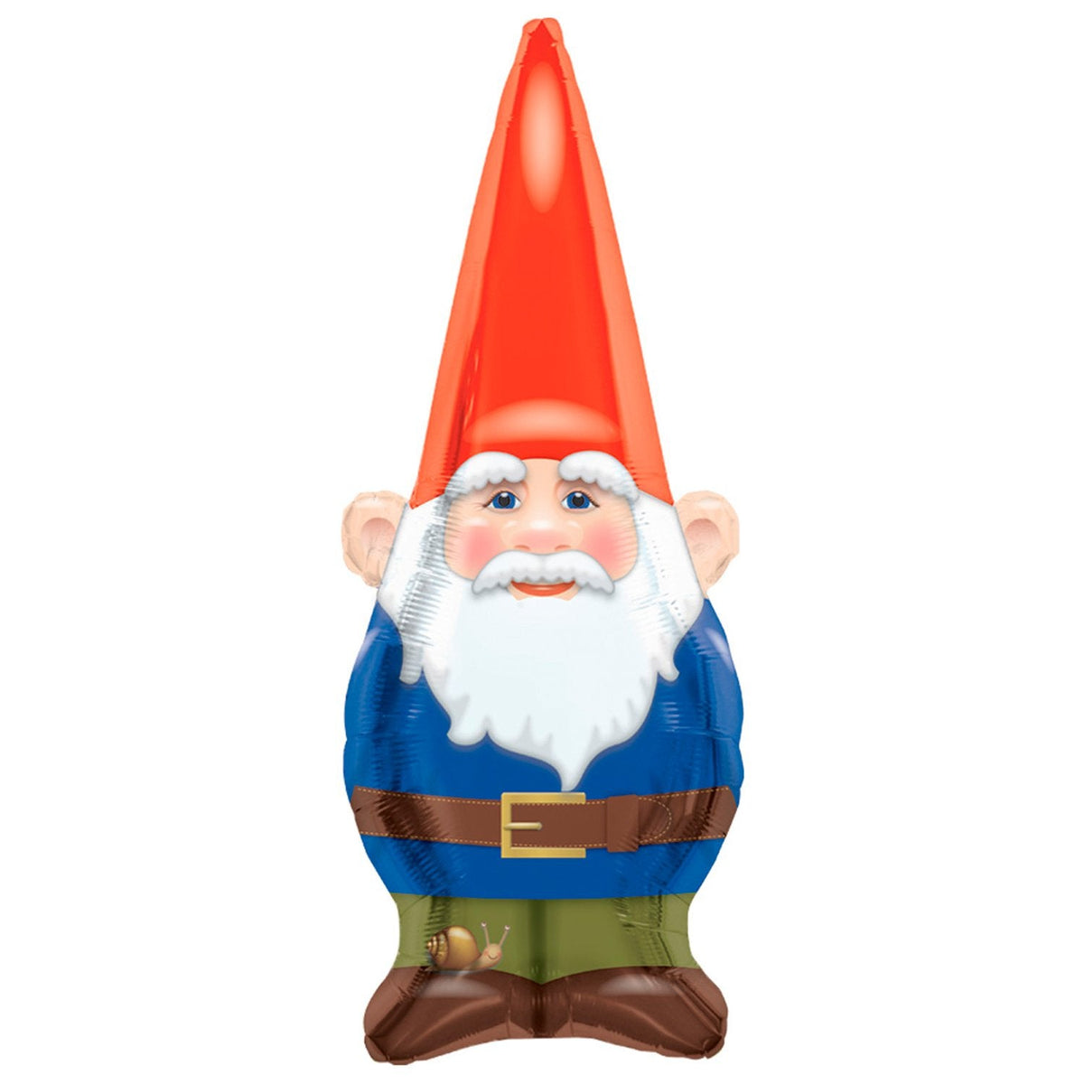 "Glad to GNOME you! Happy Birthday!" Birthday Gnome Helium Foil Balloon - 38"