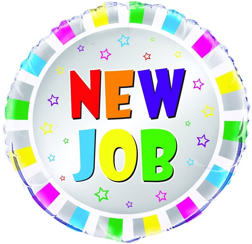"New Job" Helium Foil Balloon - 18"