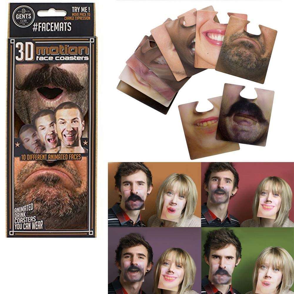 3D Motion Face Mats Coasters