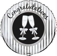 "Congrats" Bubbly Helium Foil Balloon - 18"