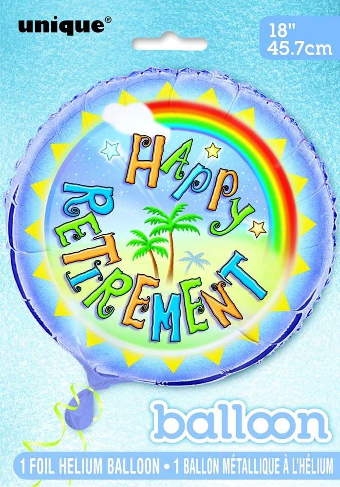 "Happy Retirement" Helium Foil Balloon - 18"