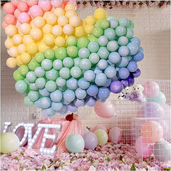 Assorted Macaron Pastel Latex Balloons - 12" (Pack of 100)