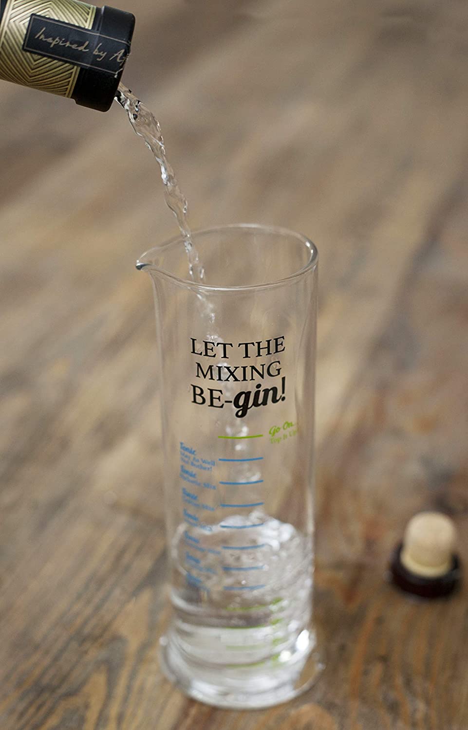 "Let The Mixing Be Gin" Novelty Spirit Measure