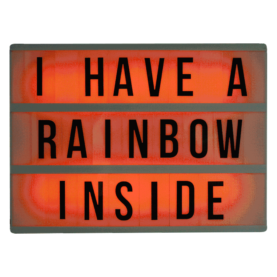 A4 Cinematic Lightbox - Black With Colour Changing