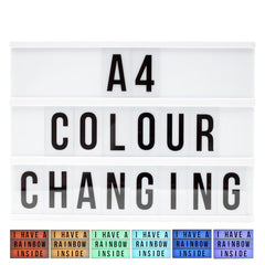 A4 Cinematic Lightbox - Black With Colour Changing