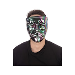 Anarchy Irediscent Mask, Light Up - (Adult)