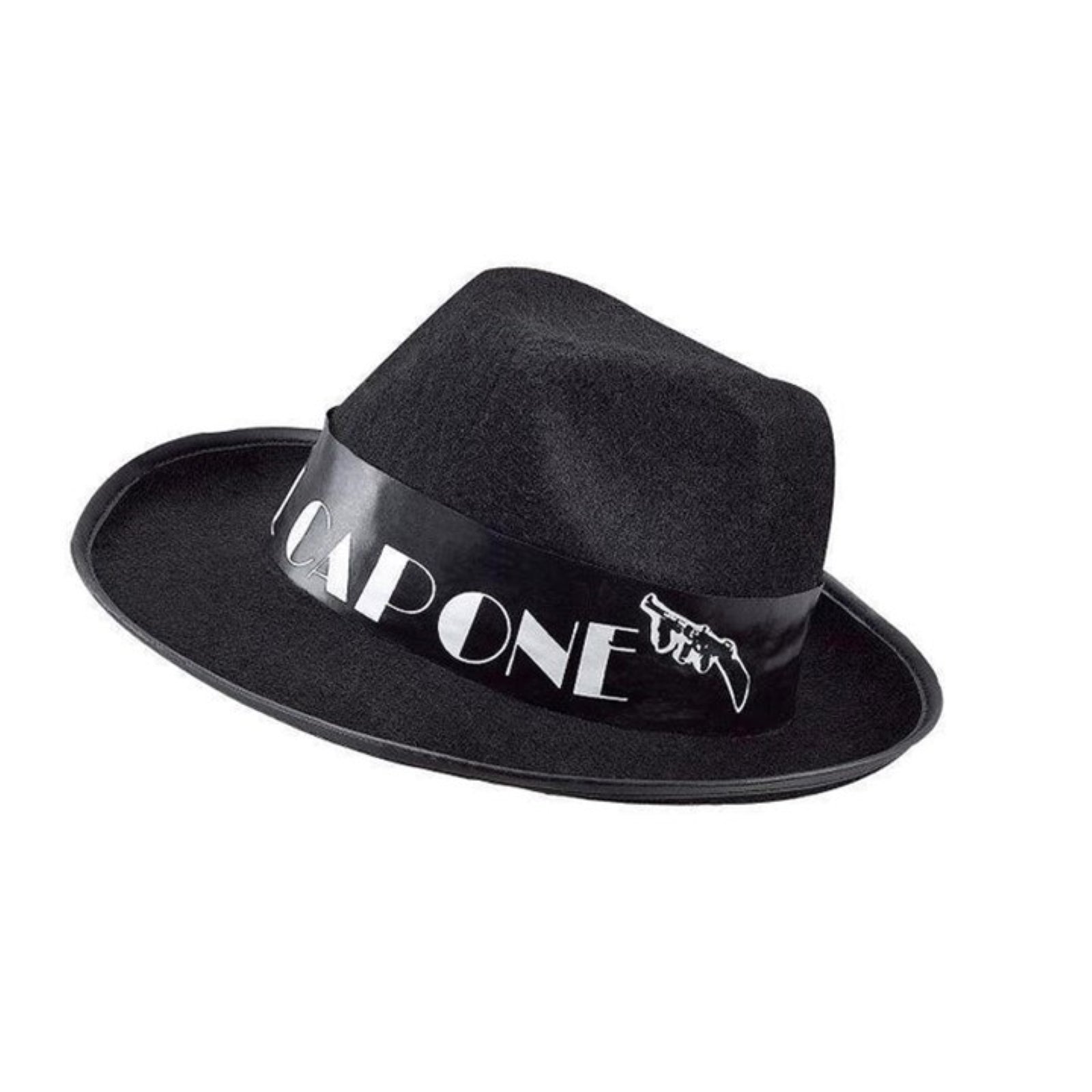 Al Capone Hat, Felt - Black (Adult)