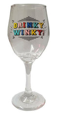 "Drinky Winky" Wine Glass