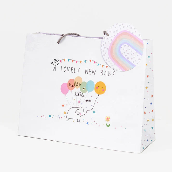 Baby Elephant Large Tote Gift Bag