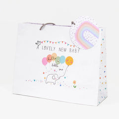 Baby Elephant Large Tote Gift Bag