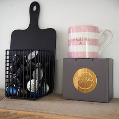 "BEAUTIFUL" Pink Stripe Mug