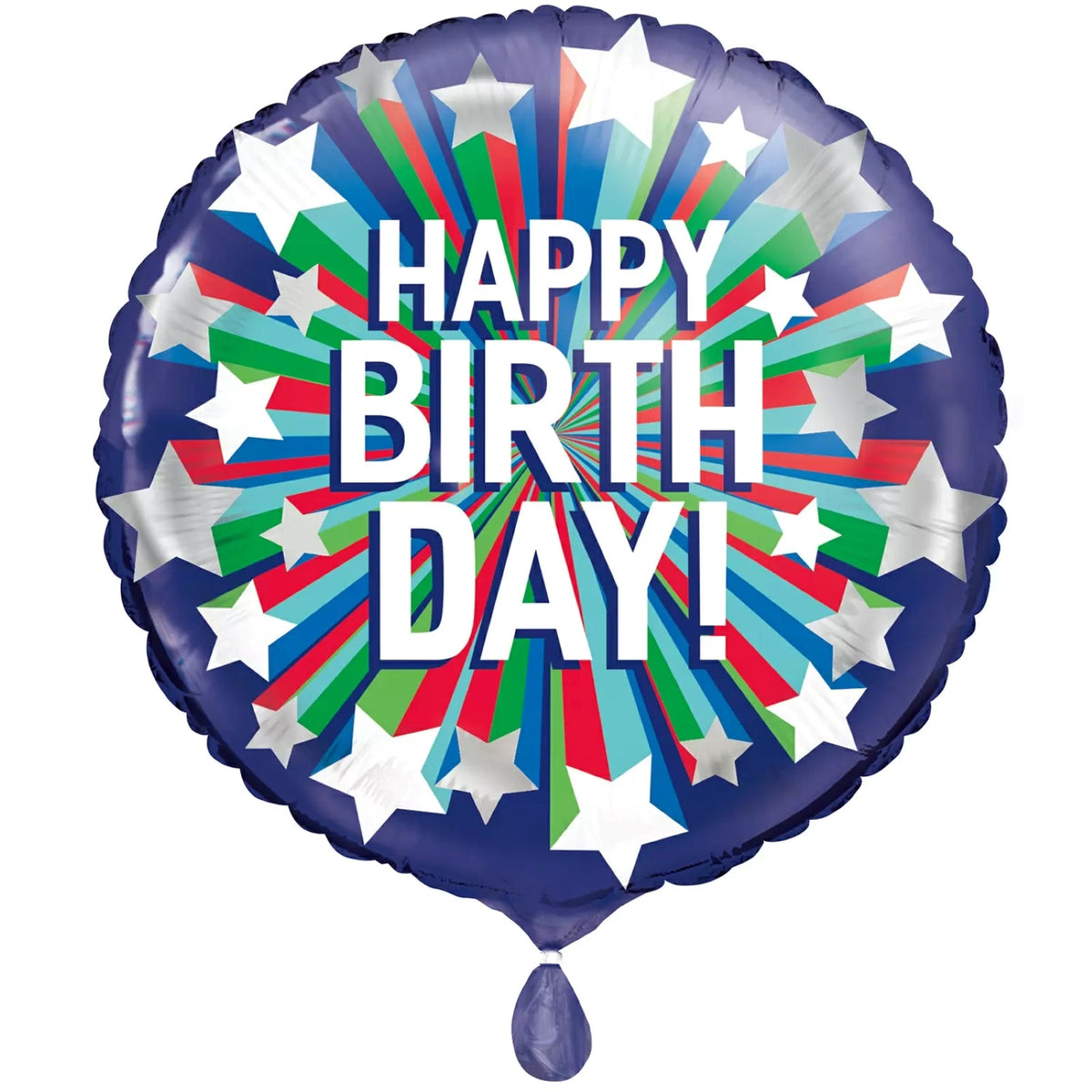 "Happy Birthday" Shooting Star Birthday Helium Foil Balloon - 18"