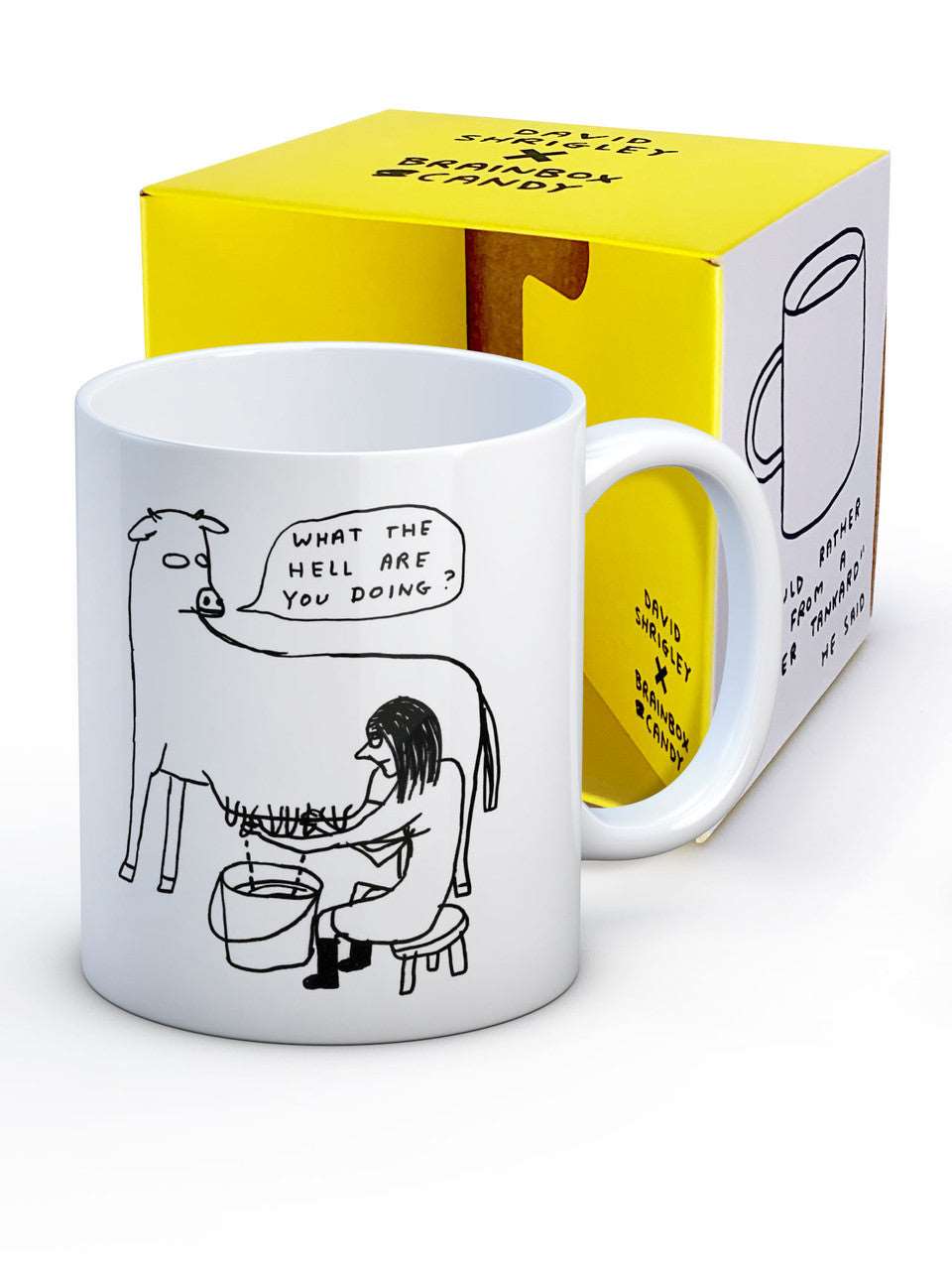 'What The Hell' Mug - David Shrigley