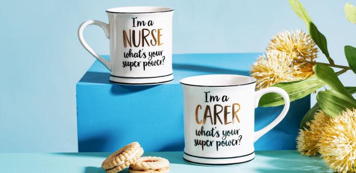'I'm a CARER what's your super power?' Mug
