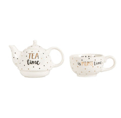 "TEA time is MUM'S time" Teapot & Cup