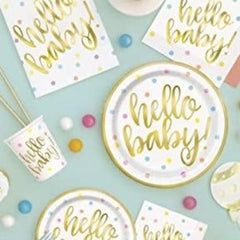 "Hello Baby" Party Accessories & Tableware