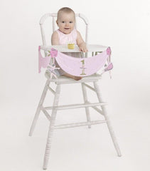 1st Birthday - Ballerina Pink/Gold High Chair Decoration