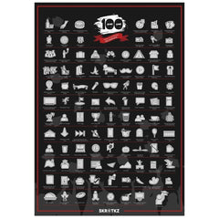 101 Things To Do Before You Graduate Scratch Poster
