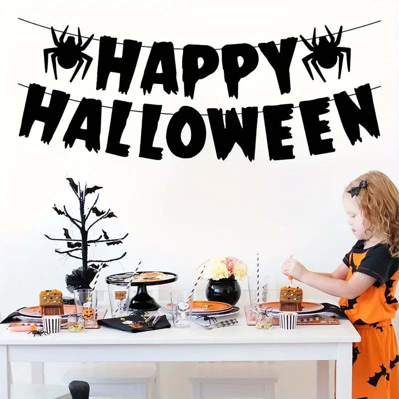 "HAPPY HALLOWEEN" Banner - 6.5ft