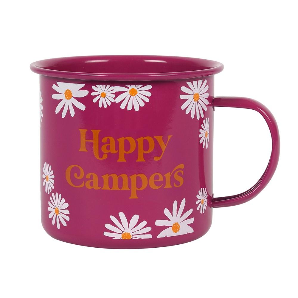 'Happy Campers' Daisy - Enamel Mug