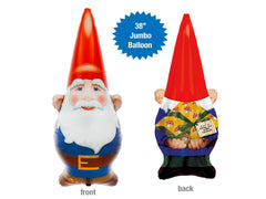 "Glad to GNOME you! Happy Birthday!" Birthday Gnome Helium Foil Balloon - 38"